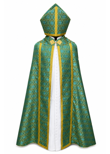 Long Cope & Mitre Style 202112 (Green/Gold)