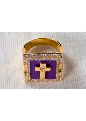 Clergy Ring Anm052 (Purple)