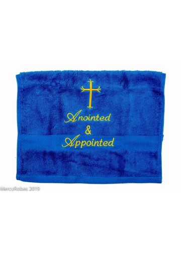 Preaching Hand Towel Anointed & Appointed (Royal/Gold)