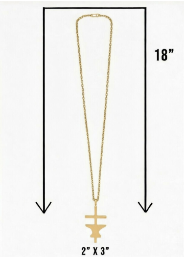 Pectoral Anvil cross with chain 