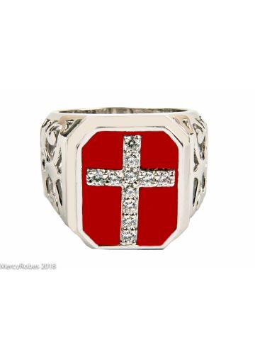 Mens Apostle Clergy Ring Style Mrg2023 (S Red)