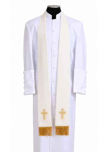 Clergy  Long Stole Bae114 (Cream/Gold)