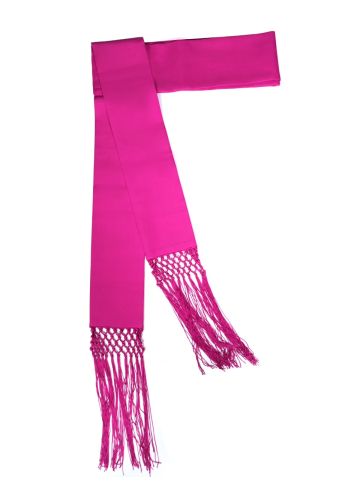 Band Cincture Style ITA2025 With Knotted Fringe (Fuchsia) Imported