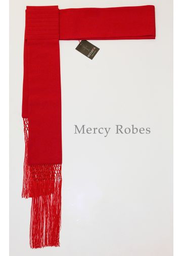 Band Cincture With Knotted Fringe (Red) Italian Imported
