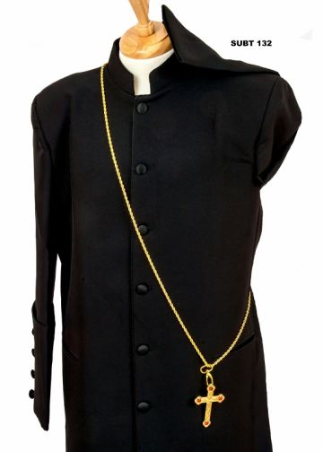 Bishop Pectoral Cross & Chain Style Subt132 Gr