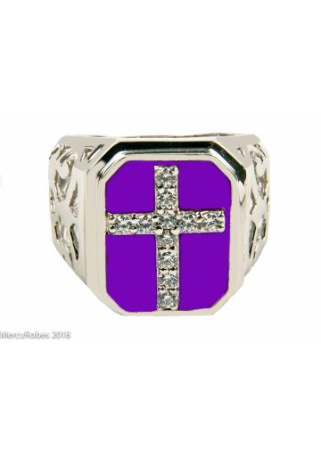 Mens Bishop/Apostle Clergy Ring Style Mrg2023 (S Purple)