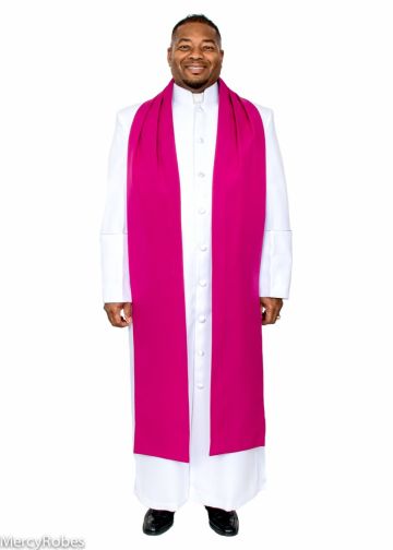 Traditional Bishop Scarf (Fuchsia)