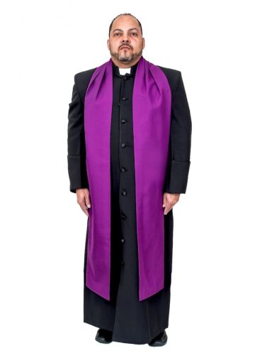 Traditional Bishop Scarf (Red Purple)
