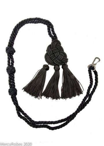 Bishop Tassel Pectoral Cord (Black) 02