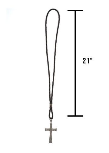 Black Clergy Cord With Cross Style Subt174 (SB)