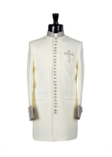 Clergy Jacket Style CJ035 (Cream)