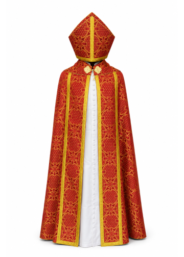 Long Cope & Mitre Style 202111 (Red/Gold)