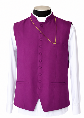Clergy Vest (Red Purple)