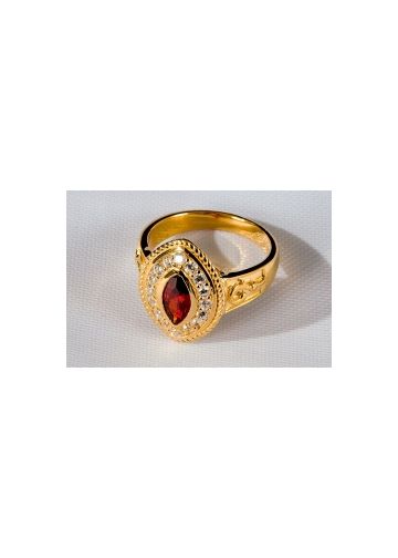Womens Ring Style Marquise 01 (Red)
