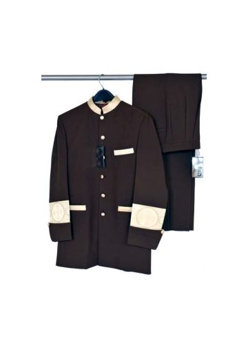 Clergy Jacket & Pants (Brown/Gold Lt)