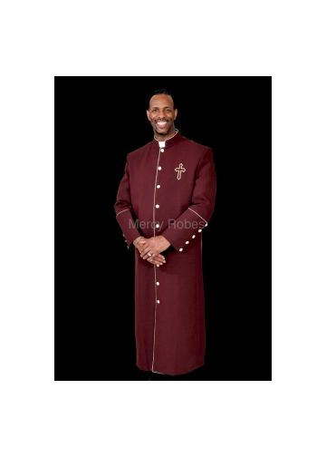 Clergy Robe Style Bmw160 (Burgundy/Gold)