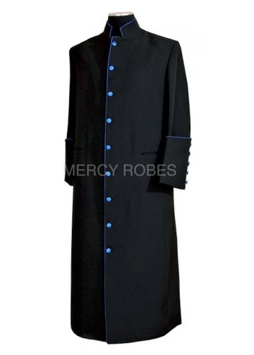 Clergy Robe Bpa101 (Black/Royal Blue)