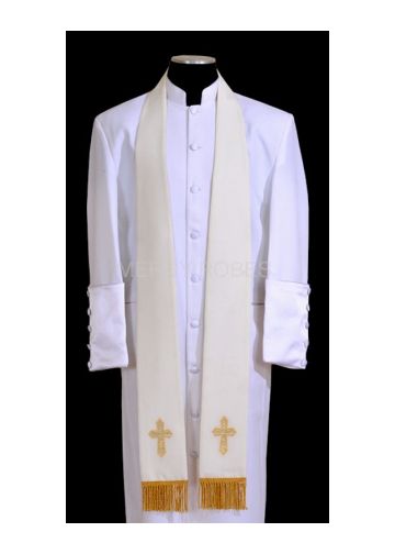 Reversible Clergy Stole Bae114 (Cream/Gold)