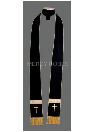 Clergy Stole Bpn125 (Black/Gold)