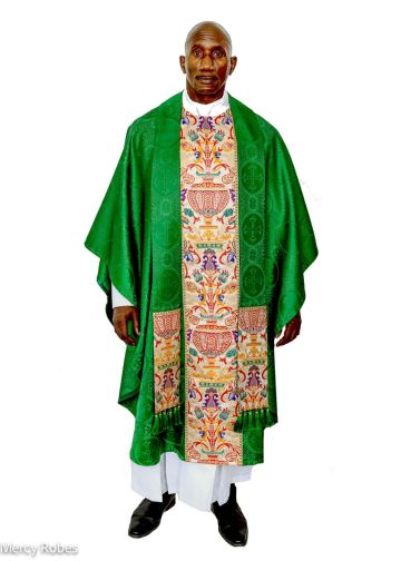 Chasuble & Stole Style MR4000 (Green Lt/Tapestry)