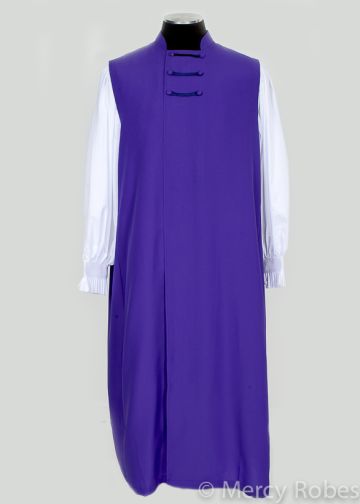 3-Stripe Front Hidden Button Chimere (Roman Purple)