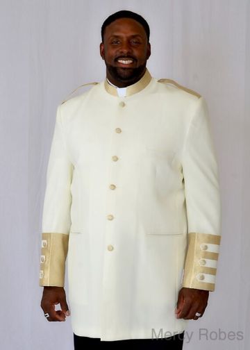 Clergy Jacket CJ010 (Cream/Gold LT)
