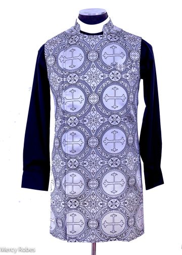 Clergy Apron (Silver/Black LT)