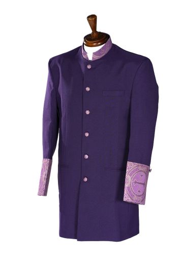 Mens Clergy Jacket Style CJ001 (Blue Purple/Purple Gold Lt)