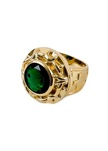 Mens Clergy Ring Style Subs622 (Green)