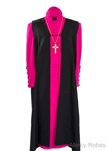 Clergy Vestment (Fuchsia/Black)