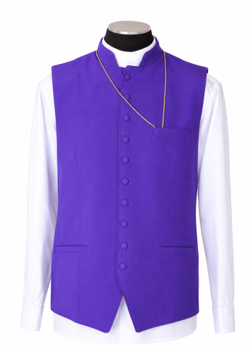 Clergy Vest (Roman Purple)