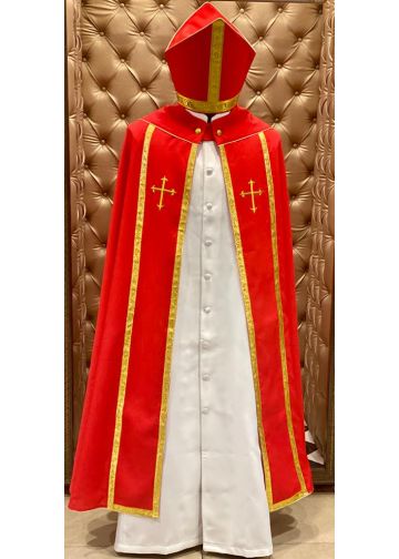 Cope & Mitre Style 082520 (Red/Gold)
