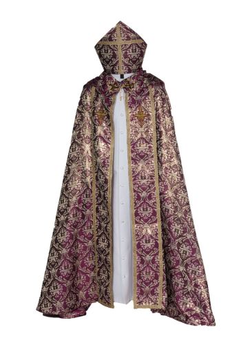 Cope & Mitre Style 09032024 (Fuchsia/Gold Brocade Lt)