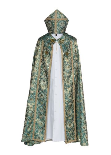 Cope & Mitre Style 09032024 (Green/Gold Brocade Lt)