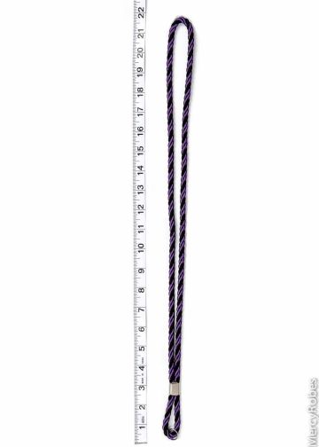 Two Tone Clergy Cord (Purple/Black)