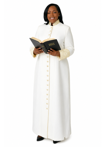 Womens Robe Style LR129 (Cream/Gold LT)