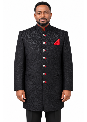 Exclusive Designer Preaching Jacket  Black /Red Style 2016