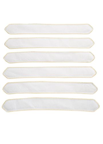Doctoral Bars 013 (White Velvet/Gold)