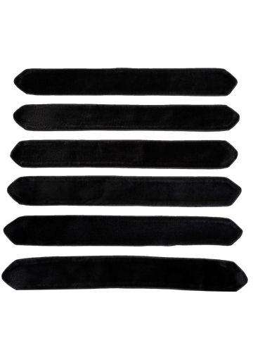 Doctoral Bars 011 (Black Suede Velvet)