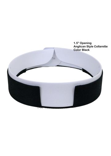 Double Band Anglican Collarette (Black)