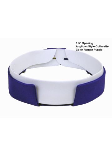 Double Band Anglican Collarette (Roman Purple)