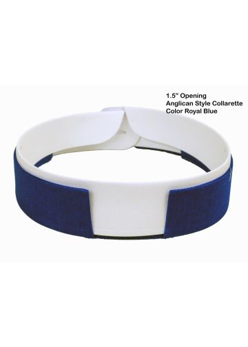 Double Band Anglican Collarette (Royal Blue)