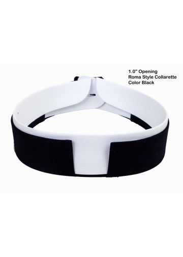 Double Band Roman Collarette (Black)