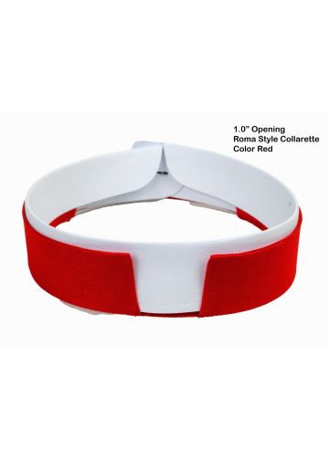 Double Band Roman Collarette (Red)