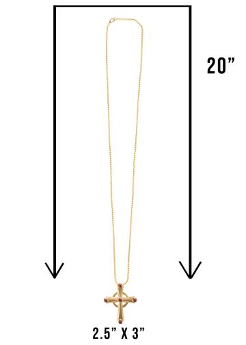 Pectoral Cross With Chain Style Subs779 G-R