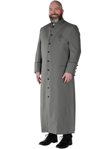 Clergy Robe Bmw160 (Grey/Black)