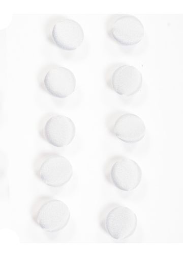 Buttons (White Plain)  #235