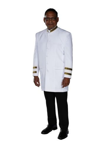 Clergy Jacket 004 (White/Gold)