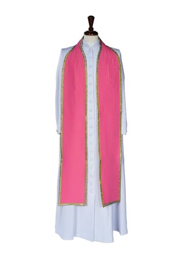Traditional Tippet (Pink/Gold) 