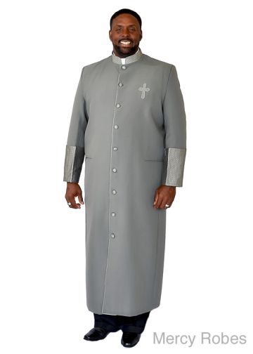 Clergy Robe Style Dba169 (Grey/Silver)